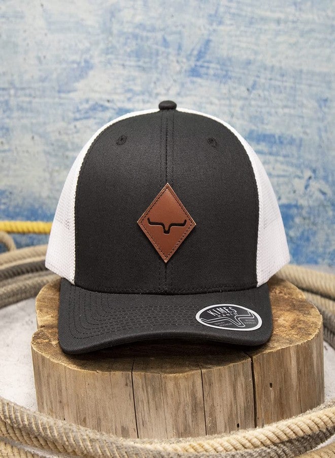 Kimes Ranch Diamond Adjustable Snapback Trucker Cap (Black) - Image 2